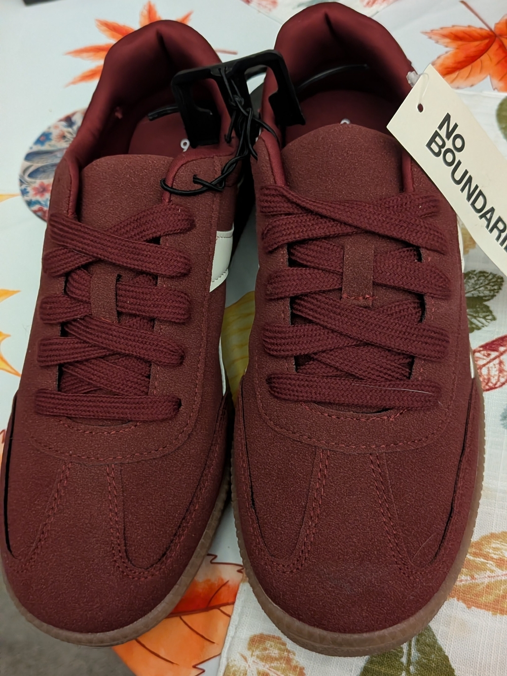 No Boundaries Burgundy Women's Athletic Sneakers